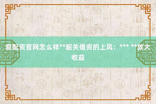 爱配资官网怎么样**韶关借资的上风：*** **放大收益