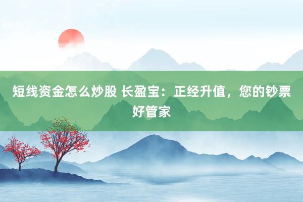 短线资金怎么炒股 长盈宝：正经升值，您的钞票好管家