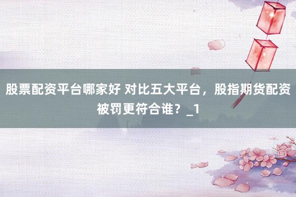 股票配资平台哪家好 对比五大平台，股指期货配资被罚更符合谁？_1